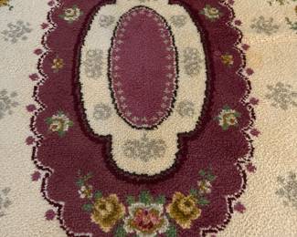 Handmade rug made by the homeowner’s mother, approx 50 years old