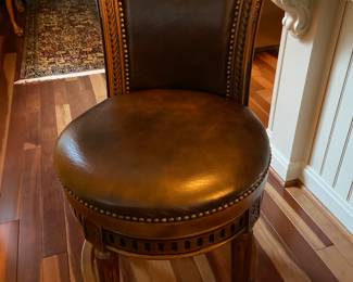 Frontgate swivel barstools, one of four