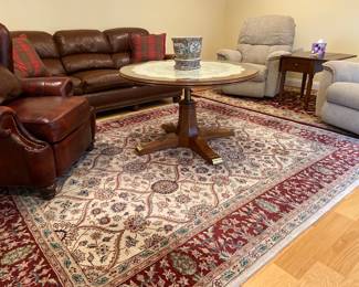Wool rug in Basement den