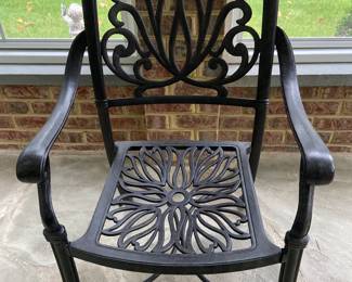 Frontgate heavy grade aluminum furniture, six pieces total, sold separately 