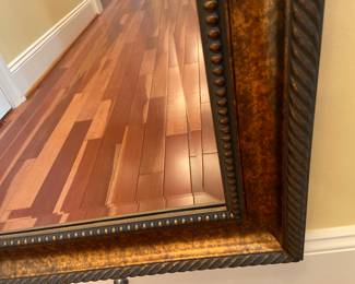 Close-up detail of the lovely large mirror, 80” x 36”