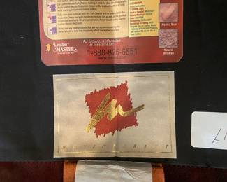 Leather chair with nailhead trim by Motioncraft, a division of the Sherrill Furniture Co, Hickory, NC