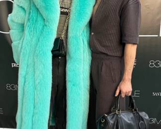 Teal full length FGM BESPOKE Fur