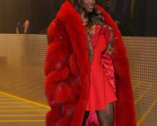 Custom Fox in red by FGM BESPOKE furs. 