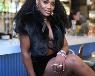 Yandy from Love and Hip Hop! Black Mink Suit! FGM BESPOKE! 