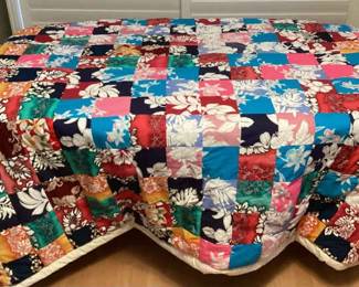 MFS002 Large Hawaiian Patchwork Quilt