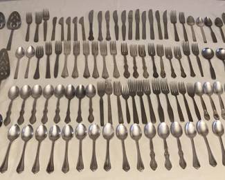 MFS074 Vintage Silver Plate & Stainless Steel Flatware