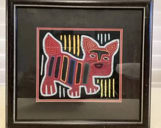 MFS102 Framed Mola Art Work