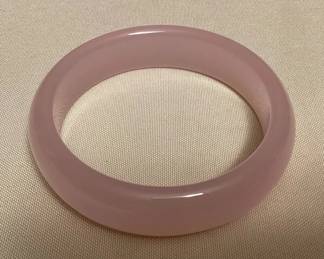 MFS122 Lotus Pink Jade Bangle Bracelet New