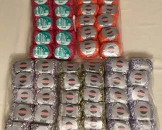 MFS079 Five Packs Of Ten Each Skeins Of Italian Yarn (50 Skeins Total) New
