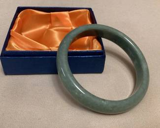 MFS127 Green Jade Bangle Bracelet New