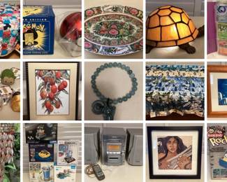 MILILANI FLASH SALE CTBids Online Auction • Bidding Ends 10/15/25 • Pickup 10/17/25      This Mililani FLASH sale features art, handmade Hawaiian patchwork quilts & blankets, kids activity kits, vintage famille rose medallion porcelain serving dishes, Waterford crystal, Tiffany style table lamps, Pokemon figurines and collectible trading cards, comics, trading cards, vintage clothing, shell lei, seashell chandeliers, bags, an iPad, fine jade jewelry, plants and so much more! Happy bidding!