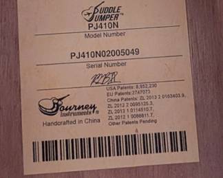 Journey Instruments Puddle Jumper PJ410N – Solid Top Travel Guitar w/ Carry Case – Collapsible Neck – Excellent Condition