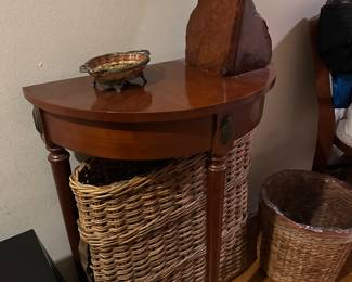 Small wooden console table 