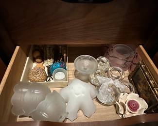 Shades and candleholders 