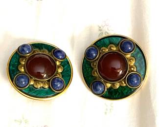 Vintage Patti Horn earrings