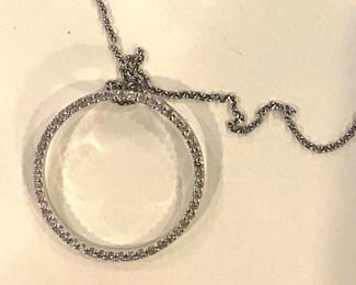 14kt/diamonds necklace