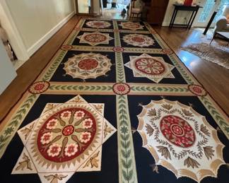 Large handmade wool rug