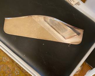 Antique silver-plate crumber