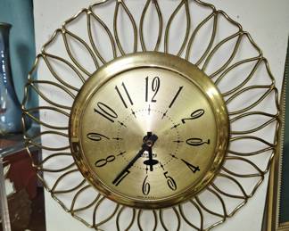 Much, much MCM!! Sessions Sunburst wall clock