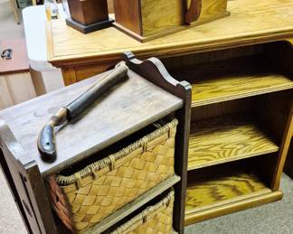 Wood shelfs and bookcases
