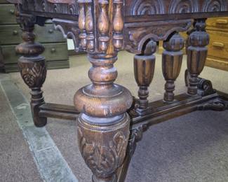 Very decorative carved legs and side trim