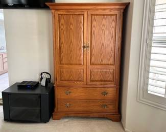 Thomasville oak armoire