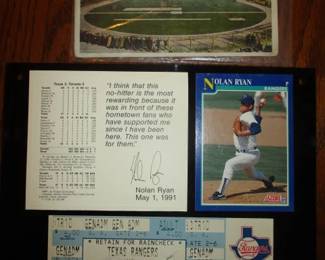 Nolan Ryan Baseball Collectible  