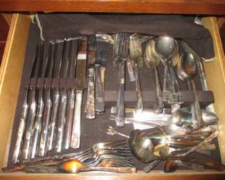 Silver Plate Flatware Set