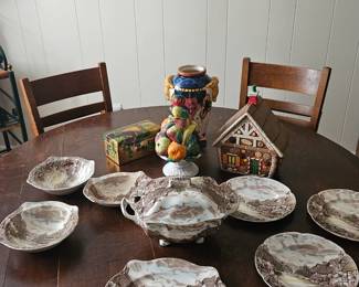 Johnson Brothers brown transferware ironstone