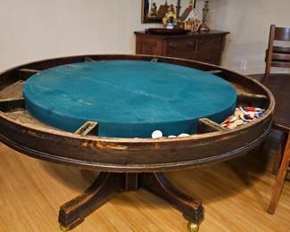 Antique poker table
