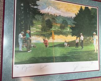 Signed by a  pack of the greatest golfers in history