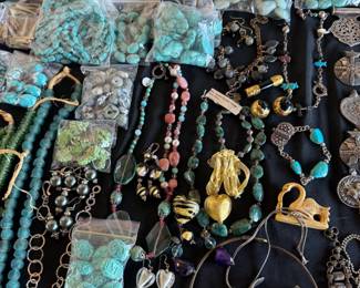 Lots of ethnic sterling silver pieces...Native American as well