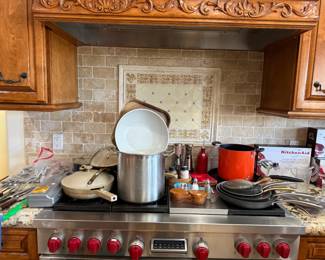 Our kitchen is loaded with cookware