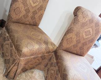 Slipper dining chairs