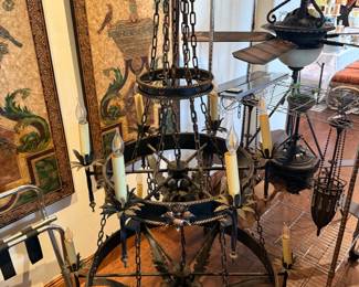 Huge iron chandys