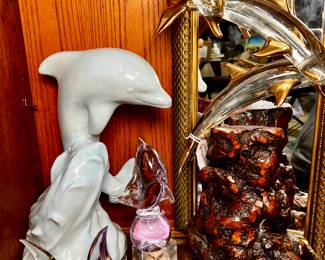 Porpoise-ly a lot- collection of dolphin/porpoise figurines/art