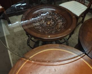 48" Round Glass Top Table