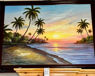Tropic sunset art by H Gailey