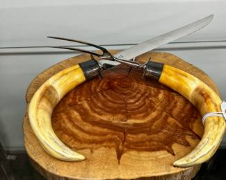 JA Henckles Warthog Tusk Carving Set