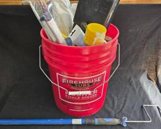 Mystery Bucket Of Paint And Trim Supplies 