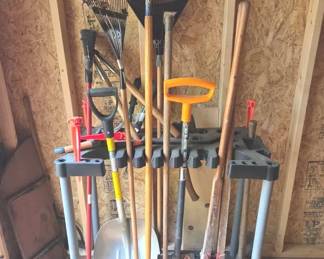 Lot Of Essential Yard Tools With Organizer