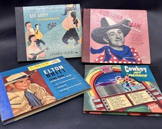 (4) Vintage 78RPM Records: Cowboy Hit Parade