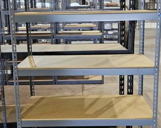 Light Gray Heavy Duty Industrial Shelving Unit 1/2