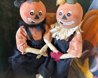 Folk Art Pumpkin Dolls