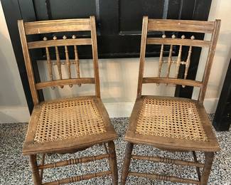 Vintage Chairs with Cane Seats