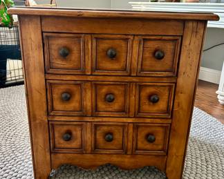 Hekman Mid-Century 3 Drawer Side Table/Night Stand