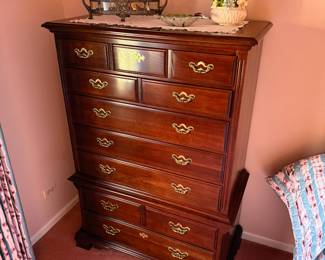Thomasville early american style tall boy dresser
