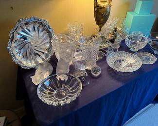 Vintage Crystal by Lalique, Baccarat, Tiffany & Co., Steuben, Waterford, Orrefors, and More.