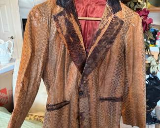Watersnake skin coat/jacket
